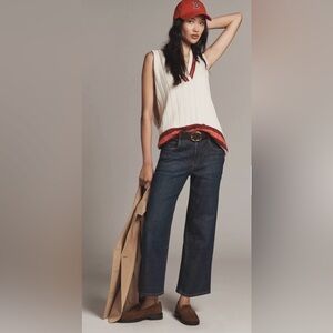 Anthropologie Edie Indigo Wide Leg Jeans NWT